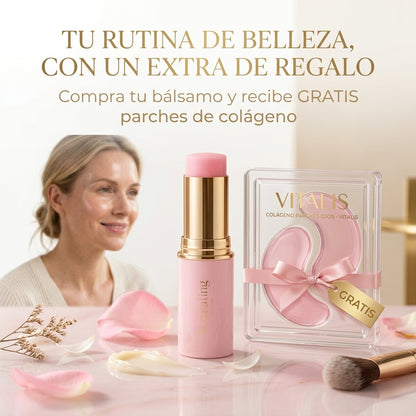 Bálsamo hidratante de colágeno para arrugas VITALIS + Parches de ojeras GRATIS